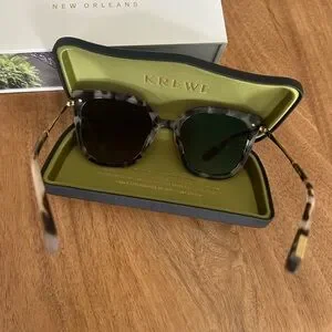 KREWE Dede Nylon Polarized Lens Sunglasses Dede Nylon Canary 18K Sunglasses main image 2